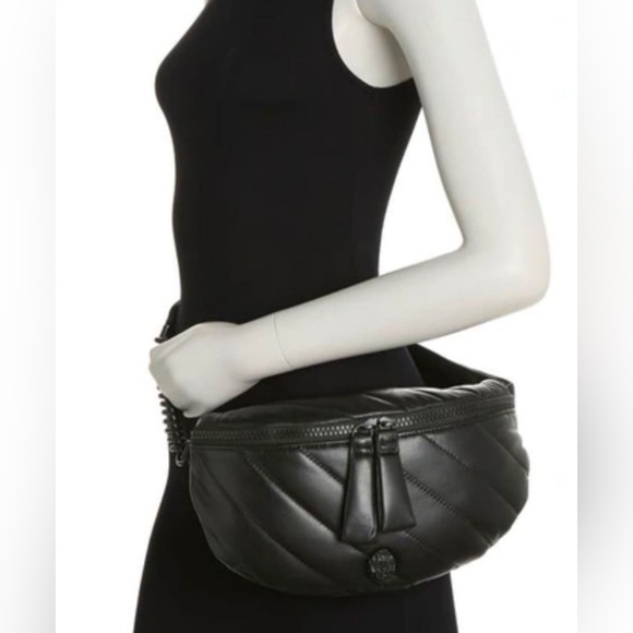 Kurt Geiger SoHo Large Black Leather Belt Bag - Picture 11 of 11